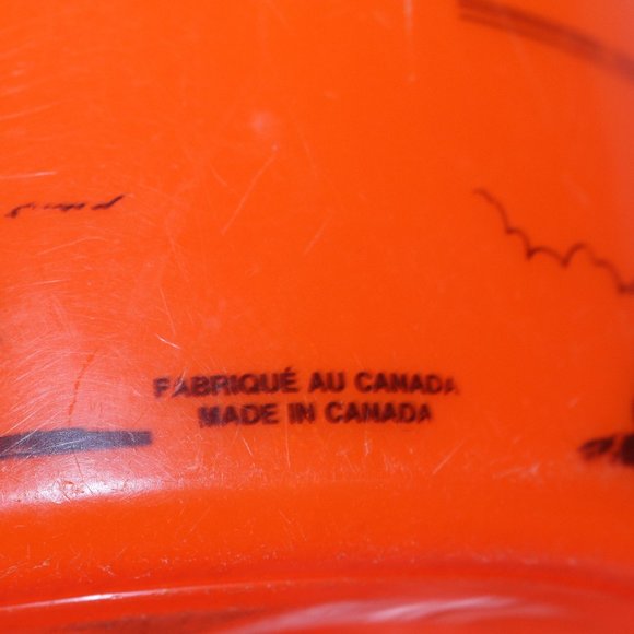 Vintage Shamrock Industries & Berrry Plastic Halloween Pumpkin Candy Pail Bucket - Picture 8 of 16